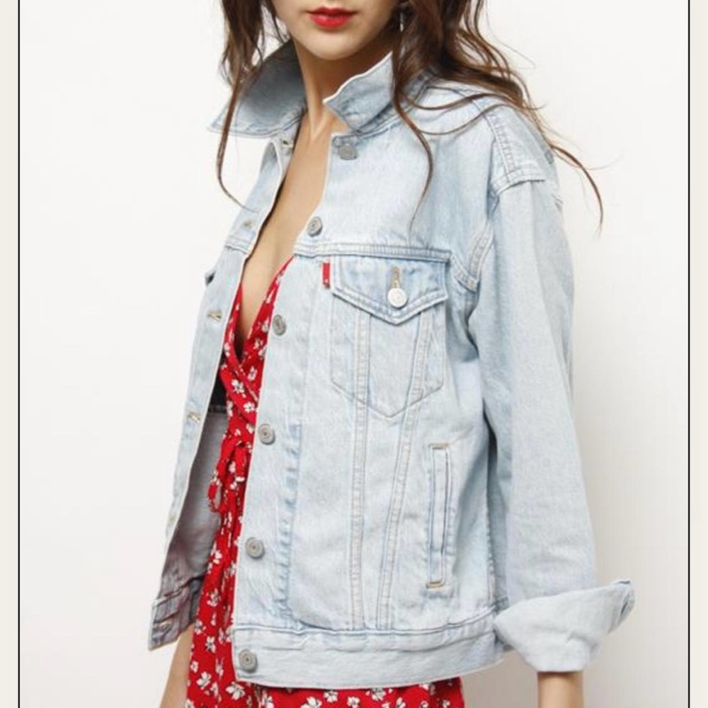 Levi's Ex-Boyfriend Denim Trucker Jacket in Soft as Butter